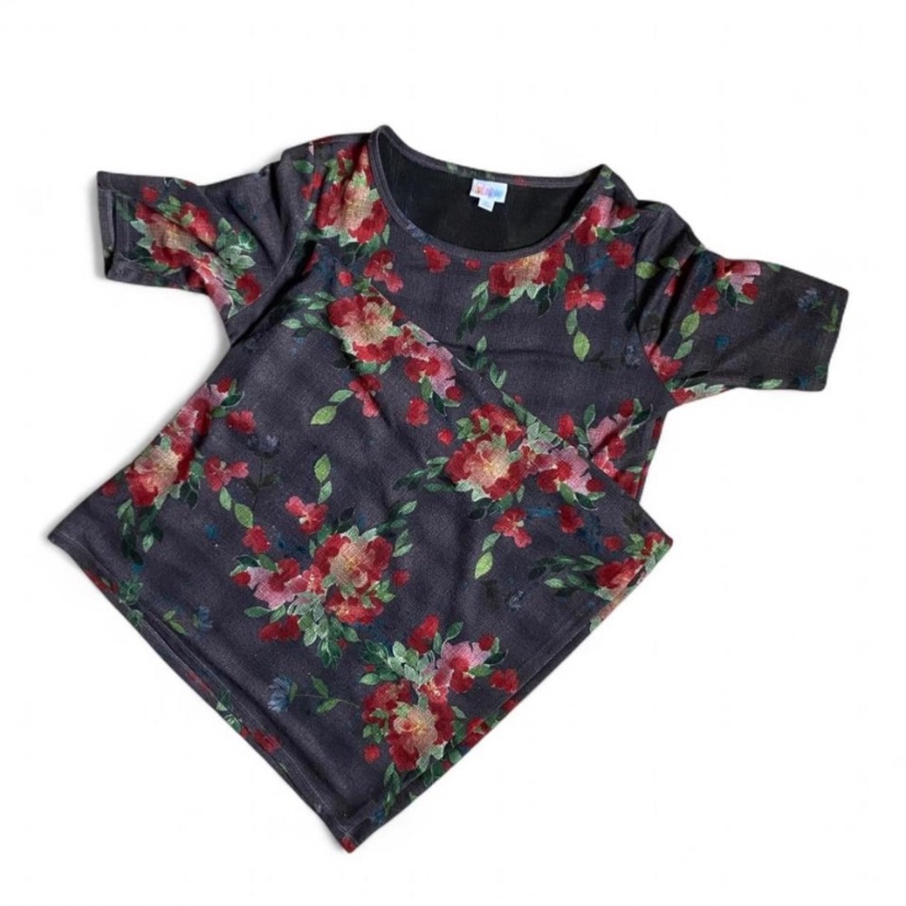 LuLaRoe Floral Dress | Size XL | Black Pink Purple